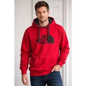 The North Face Red Logo Pullover Hoodie Men’s 4X